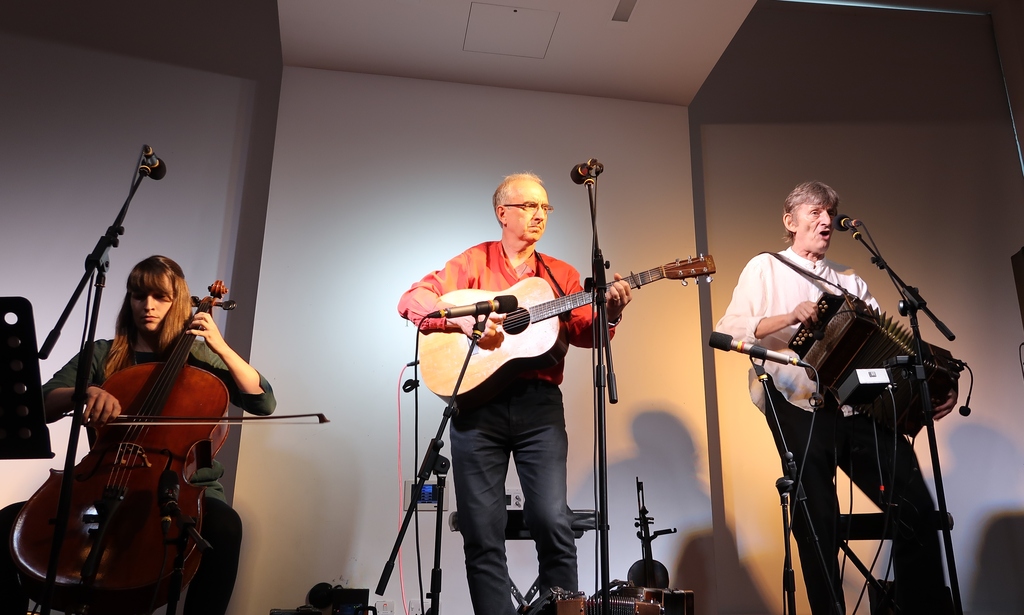 Onstage at Manchester Central Library